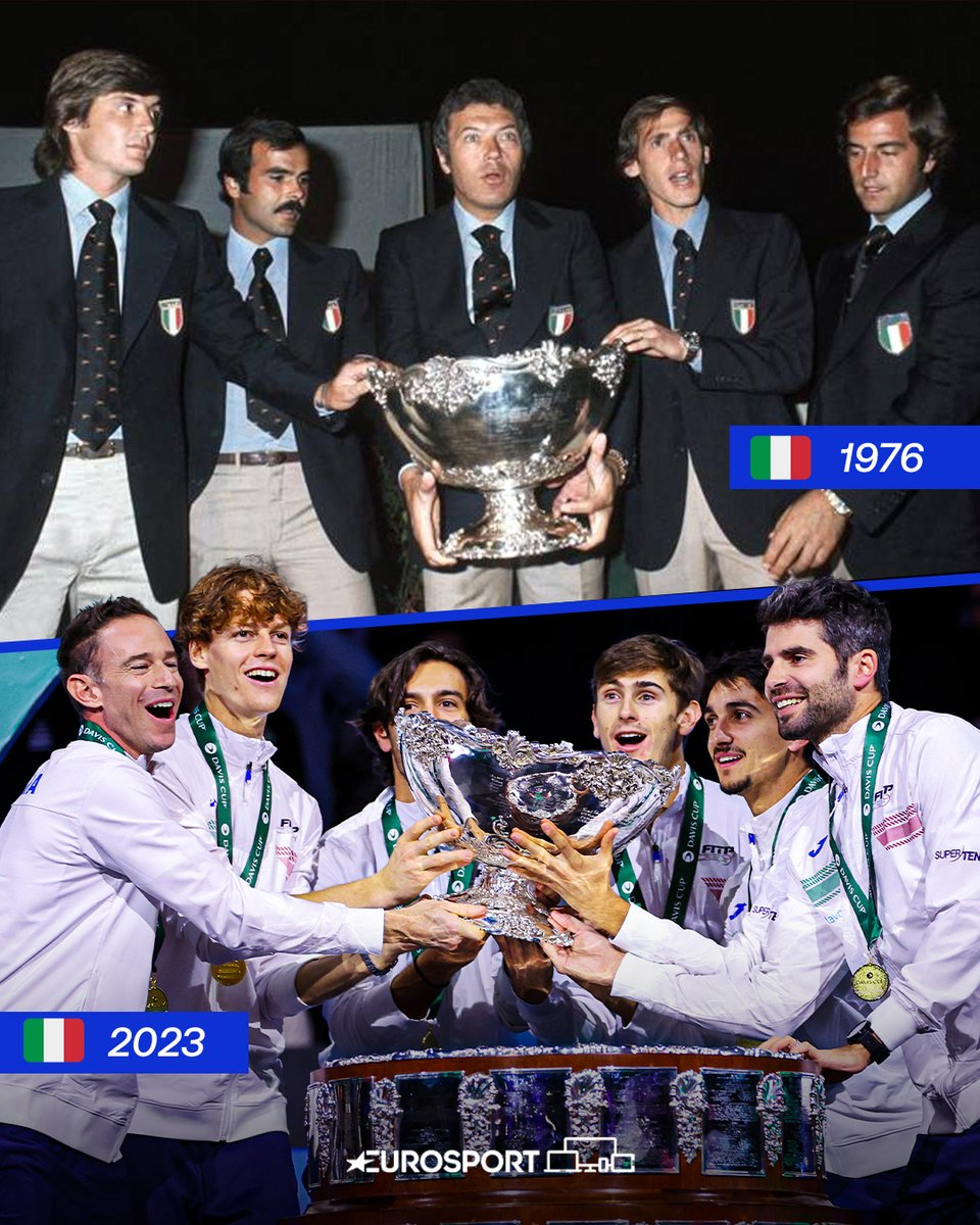 Eurosport_IT's tweet image. Il mito della Davis del 1976 resterà sempre tale, ma oggi abbiamo un'altra favola: 𝐪𝐮𝐞𝐥𝐥𝐚 𝐝𝐞𝐢 𝐫𝐚𝐠𝐚𝐳𝐳𝐢 𝐝𝐞𝐥 𝟐𝟎𝟐𝟑 🇮🇹🏆

#CoppaDavis #DavisCupFinals