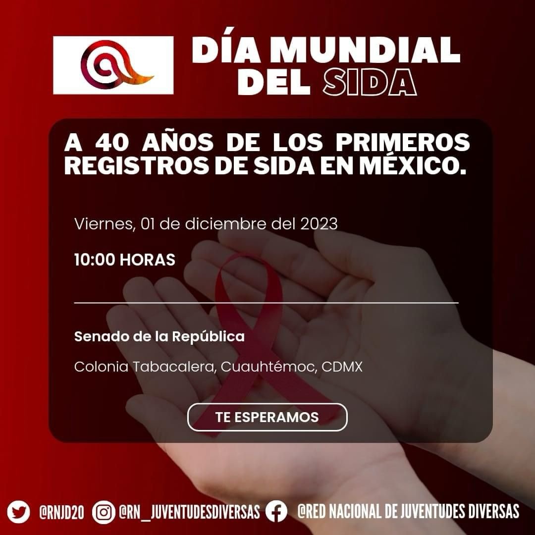 @IIJUNAM @MENDOZAJC @elmaikco @richforcada @tanuniversal @daniel_n_cz @cenartmx La Red Nacional de Juventudes Diversas @RNJD20 organiza un foro en el Senado durante el día, con la participación de legisladorxs como @TemistoclesVR y @MARIACLEMENTEMX además de organizaciones como la Red @JovPOZMex y la Red de Personas con VIH @vih_red, además de la @CNDH.🧵