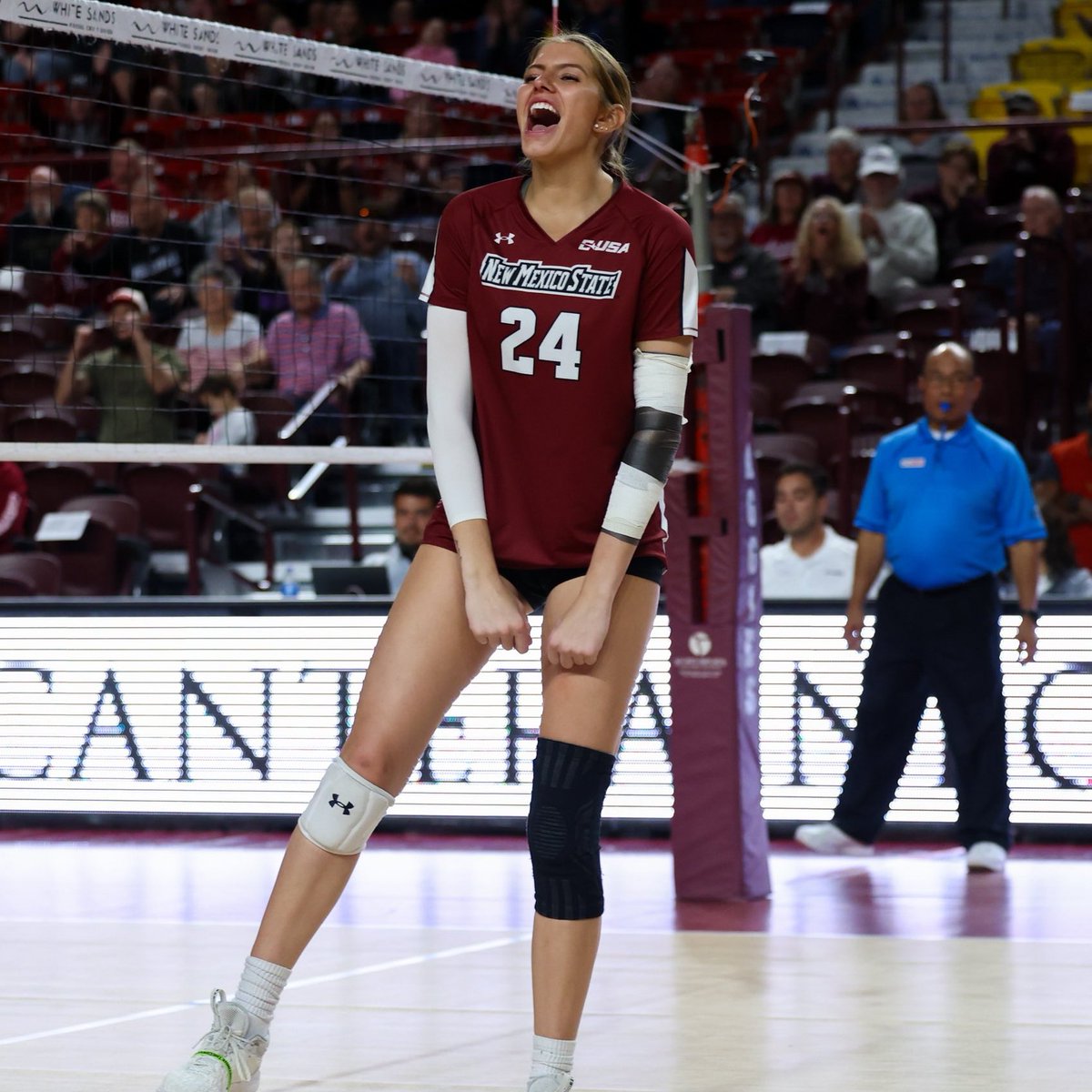 NMStateAggies's tweet photo. How bout year one for the Aggies?👀

With @ConferenceUSA play in the books in soccer, volleyball and football, the Aggies have posted a combined record of 24-5-2 (.807) in league play to rank second in the conference.🔥

#AggieUp https://t.co/GvSv7IM304