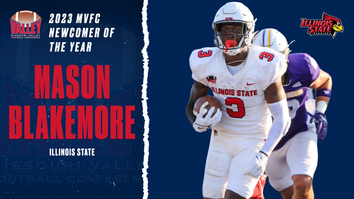 #MVFC Specialty Awards -- <a href="/RedbirdFB/">Illinois State Football</a> Tye Niekamp and Mason Blakemore Earn Top Newcomer Awards

🔽
bit.ly/47SeNTY