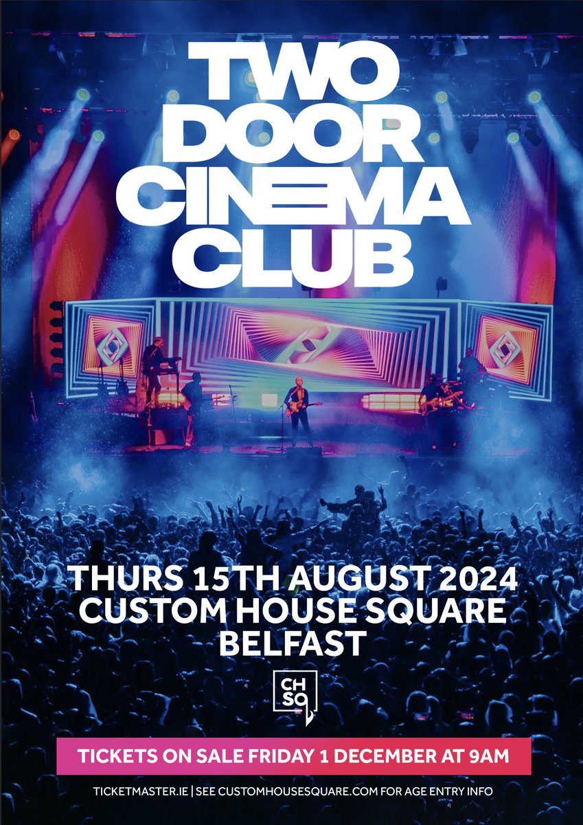 ★𝗝𝗨𝗦𝗧 𝗔𝗡𝗡𝗢𝗨𝗡𝗖𝗘𝗗 ★ @TDCinemaClub plus guests 15 Aug 2024 @CHSqBelfast 𝗦𝗜𝗚𝗡 𝗨𝗣 for pre-sale ⇢ bit.ly/TDCC24 🔃 RT for a chance to WIN tix 🔃 Pre-Sale: Wed 9am General-Sale: Fri 9am