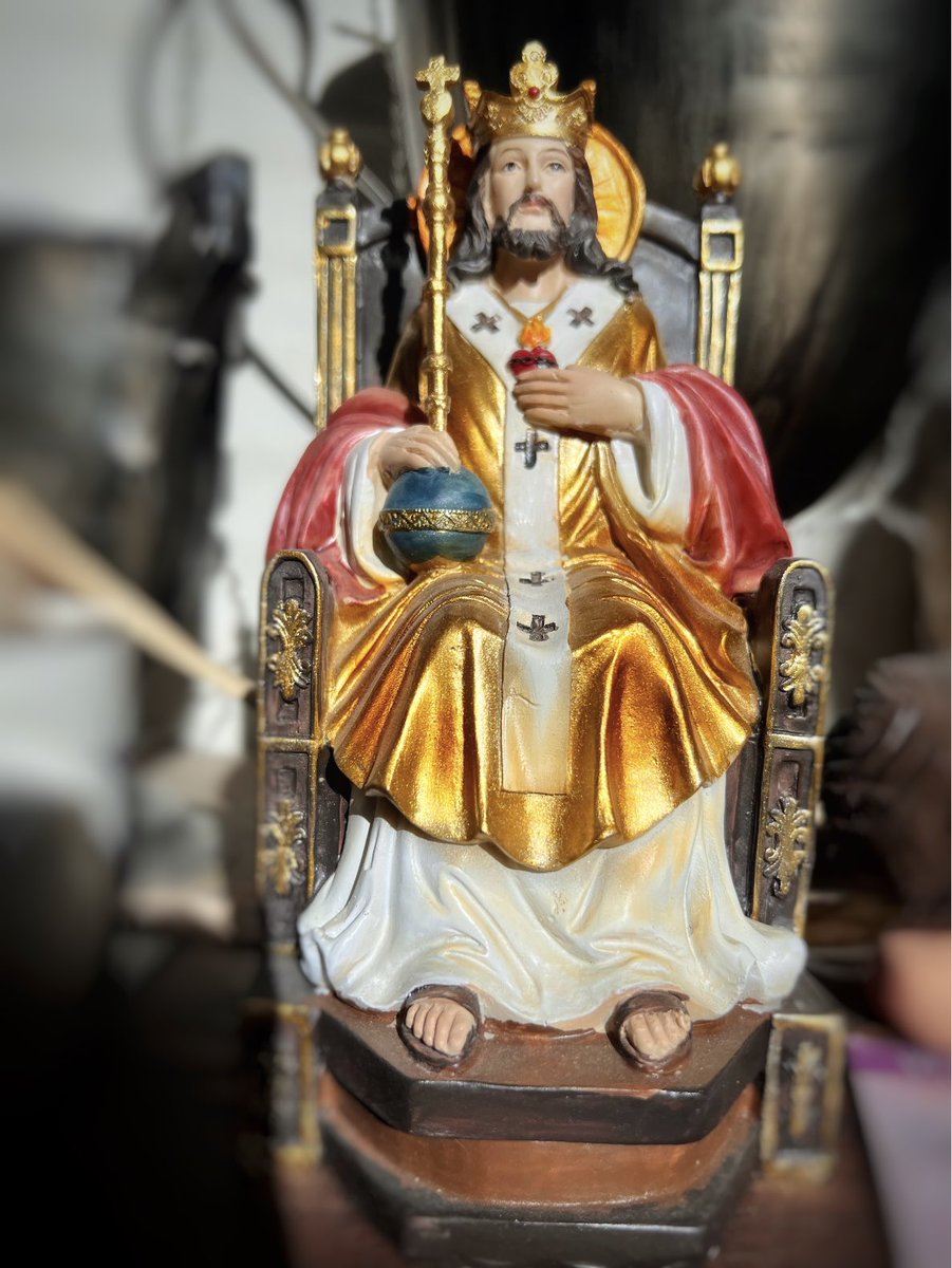 My little statue of  #ChristTheKing
I ordered off of Amazon: