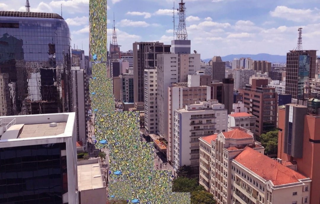 🚨URGENTE: 215 milhões de pessoas, a população inteira do Brasil, compareceram à manifestação em apoio ao MITO!! Cada pessoa que compareceu ao evento estava representando outras 215 mil! 🇧🇷👉😎