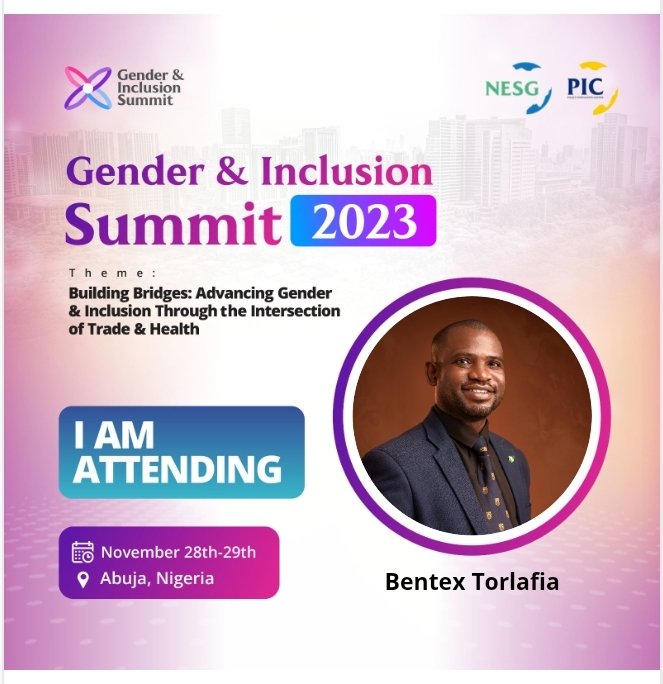Bentexiii's tweet photo. The Gender and Inclusion Summit 2023 is only a few days away.
Guest what? I will be attending

You can also come join up! 
 @policycentreng and let's make the conversation interesting.

#GS23
#BuildingBridges #GenderandInclusion #TradeandHealth
#Intellectual_Property https://t.co/sVNXqgrndv
