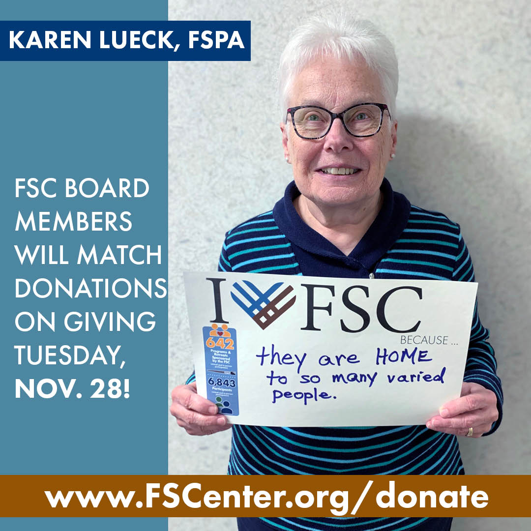 Your #support this #GivingTuesday will help us do even more #good work in our #community! #Franciscan #spirituality #boardmatch