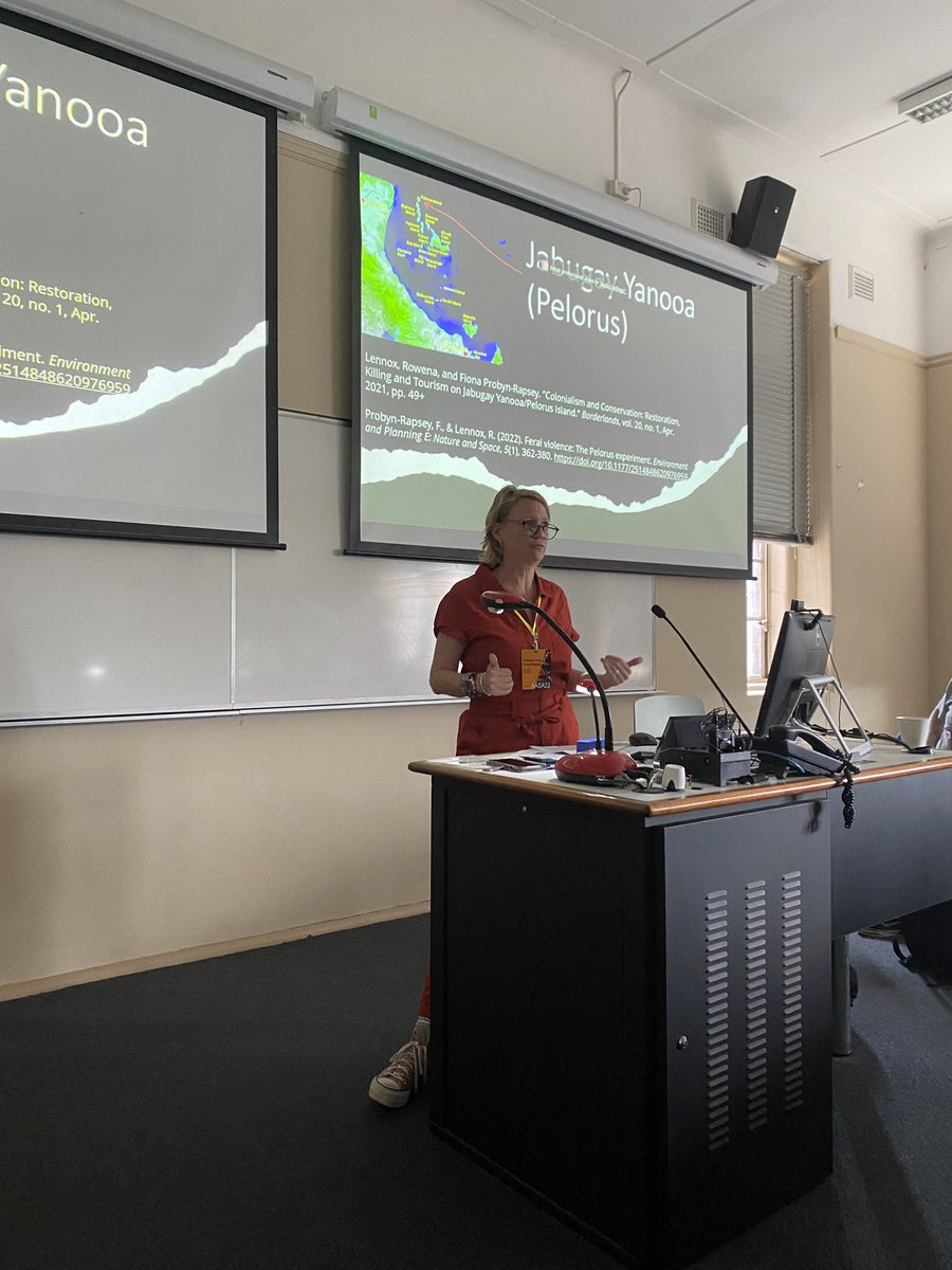 AASA_Animals's tweet photo. ‘They (dingos) have moods, they have lives, they have backstory.’ - Rowena Lennox at the Dingo Session #assa23 Animal Culture conference with Charlie Jackson Martin and Fiona Probyn-Rapsey https://t.co/kZADnalP5a