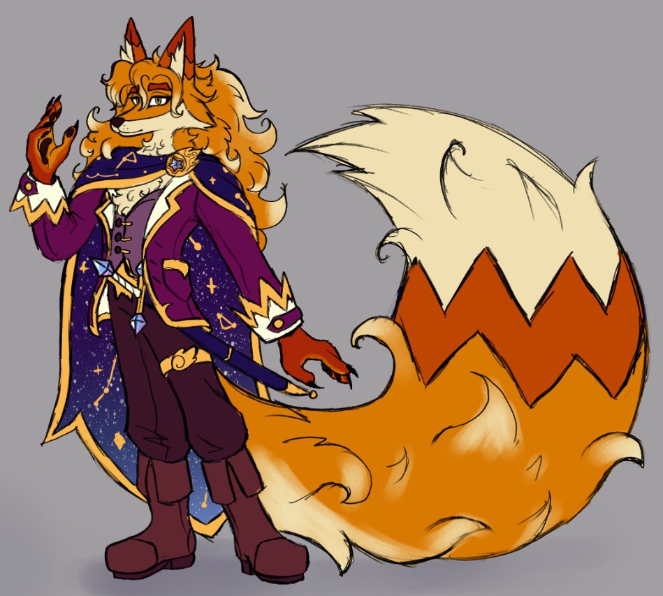 I am unsure of how to word this post but here is a fella I have been working on a little bit lately. He has two forms, he's a celestial wanderer... Still WIP kinda. Needs to get a name. The outfit needs work. I just wanted to show the character I commissioned a piece of earlier.