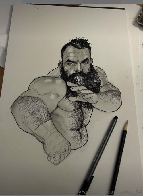 It’s wild how some fans are so talented, and sexy at the same time!  Check this art out!  By @cuntryboy84