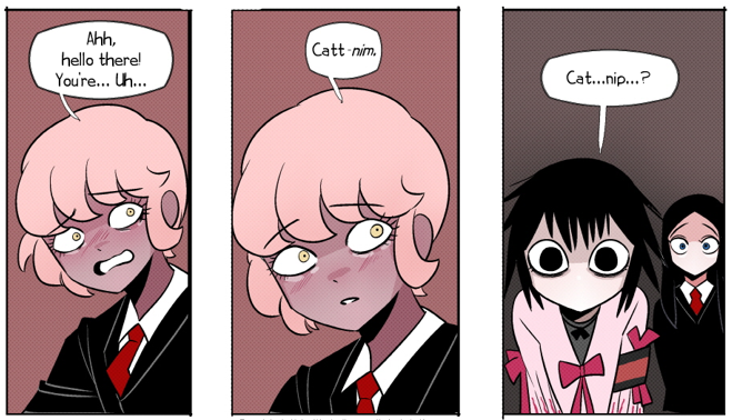 H-Hello there! I am Taii! Former Clerk, Current Fixer! 

Do let me know if you happen to see any distortions running amuck! I happen to be searching for one in specific!