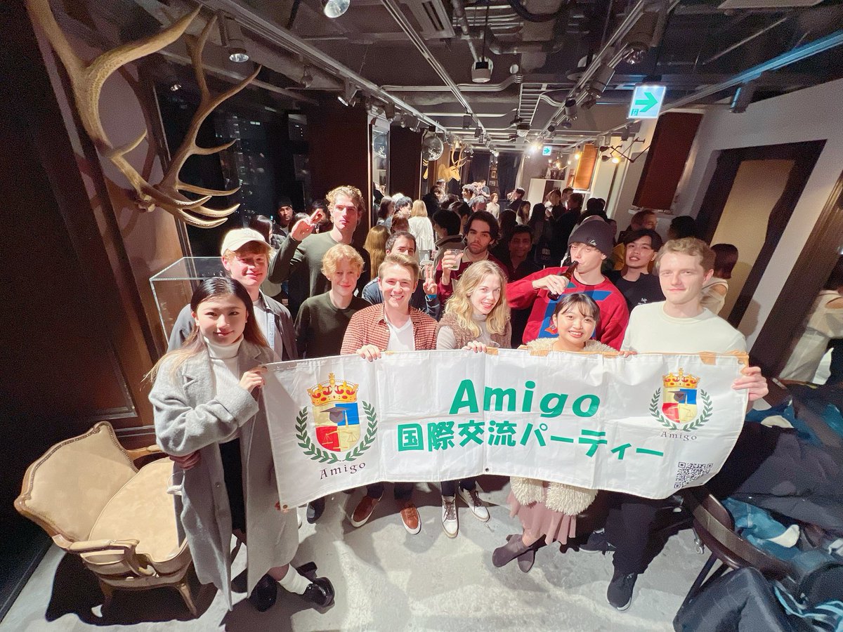 amigo_tokyo's tweet photo. 【Amigoはこんなパーティーです！】

1️⃣外国人や国際交流に興味��ある人🇺🇸
2️⃣同世代の友達を作りたい人🇩🇪
3️⃣新たな出会いを求めたい人🇬🇧
4️⃣外国人の友達を作りたい人など🇫🇷
5️⃣毎週の土日イベント開催🇨🇦

#海外留学 #英語  #国際交流   #日本語学校　#外国語学科　#女子会　#女子大 #女子高 #友達募集中 https://t.co/rV6aRzKHEf