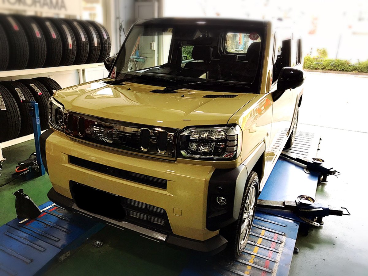 tg_edogawa's tweet photo. お取り付けさせて頂いたお車紹介~!!
タフトにIG7のホイールセットのお取り付けございます!!
お買い上げ有難うございました。
#タイヤガーデン #江戸川 #船堀 #東京 #IG7
#タフト #ヨコハマ https://t.co/Wp4fU6dcyo