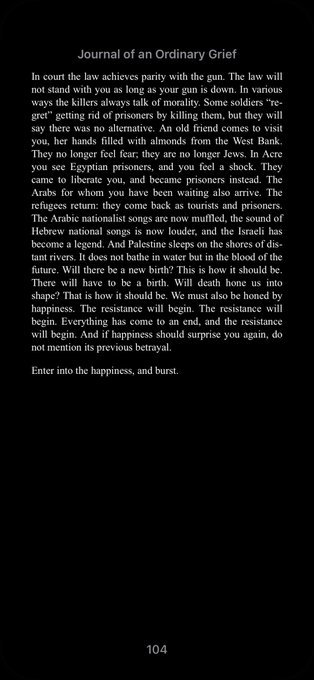 from journal of an ordinary grief by mahmoud darwish https://t.co/qskxUBK5OO
