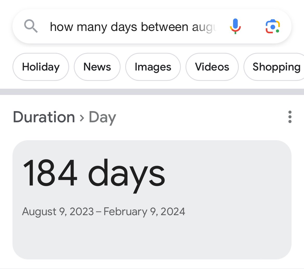 How Many Days Since August 1 2025
