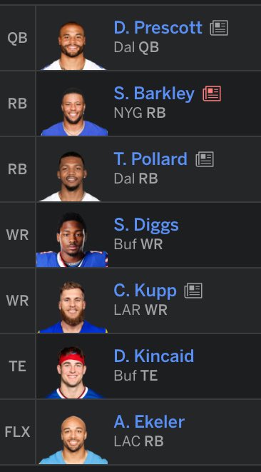 fantaseefutball's tweet photo. @TheFFBallers Yeah. On the outside of a 10-team PPR League https://t.co/1MhJC0FBul