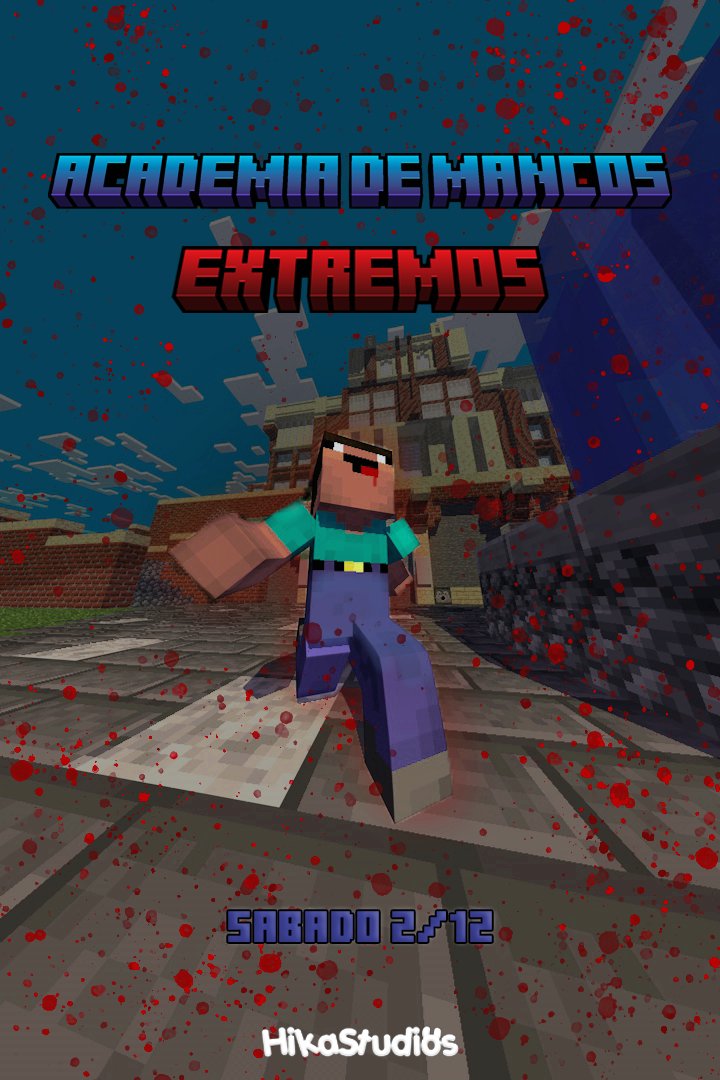hikarilof's tweet photo. ☠️Evento de Minecraft ''ACADEMIA PARA MANCOS EXTREMOS'' con @HikaStudios ☠️

Se buscan Streamers Mancos para participar de esta Miniserie Hardcore que empieza el Sábado 2/12💀 

💢¿Listos para superar retos desafiantes?💢

Si estás interesado comenta este post, dale ❤️ y 🔁 https://t.co/LCOXo2C6az
