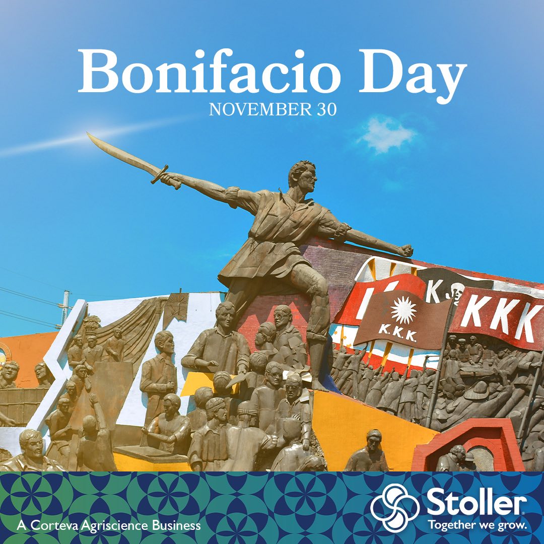 StollerPH's tweet photo. Today, we honor the bravery and courage of a hero who ignited the flame of freedom. Happy Bonifacio Day!

#BonifacioDay #StollerPhilippines #TogetherWeGrow https://t.co/zo2l0KjV5D