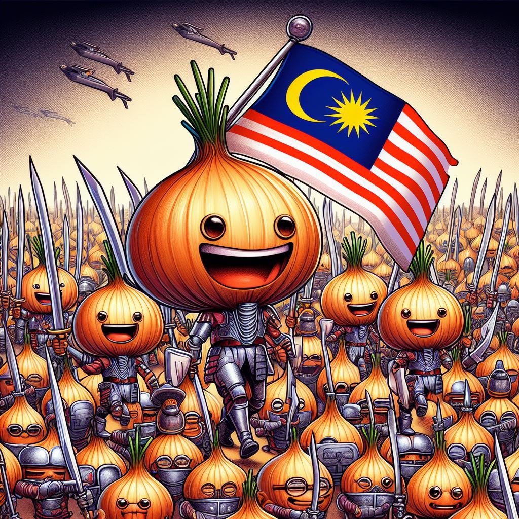 Mengenal Tentara Bawang Malaysia (TBM)

Mungkin di antara kita ada yg bertanya, kenapa saudara satu barisan perjuangan dalam #JulidFiSabilillah menggunakan nama Tentara Bawang Malaysia. Berikut filosofinya…

Dalam budaya Melayu, khususnya di Malaysia pada banyak kegiatan sosial