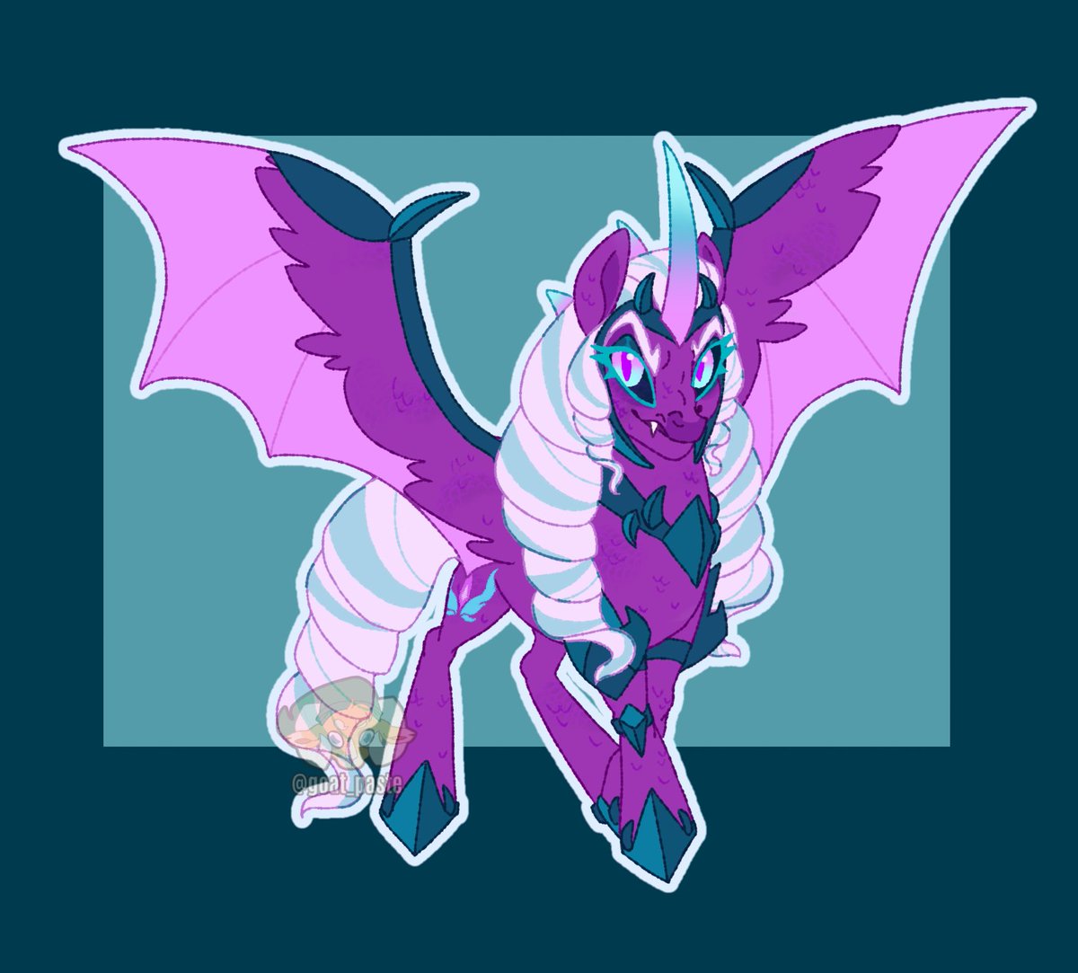 i couldve done better but anyway: opaline if she was corrupted by the dragon fire she absorbed, I tried to reference all sorts of mlp villains in the design but I feel like it’s a bit much #MLP #mylittlepony #g5 #makeyourmark #tellyourtale #pony #opaline