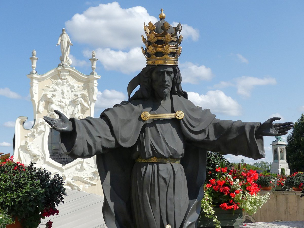 Feast of Christ the King: November 26

Those who claim to be kings in this world give us benefits that last only for a while. What Jesus gives, no one matches. His are blessings that bring us to eternity.

-

#feast #feastday #christtheking #JesusChrist #king #kingdom #eternity