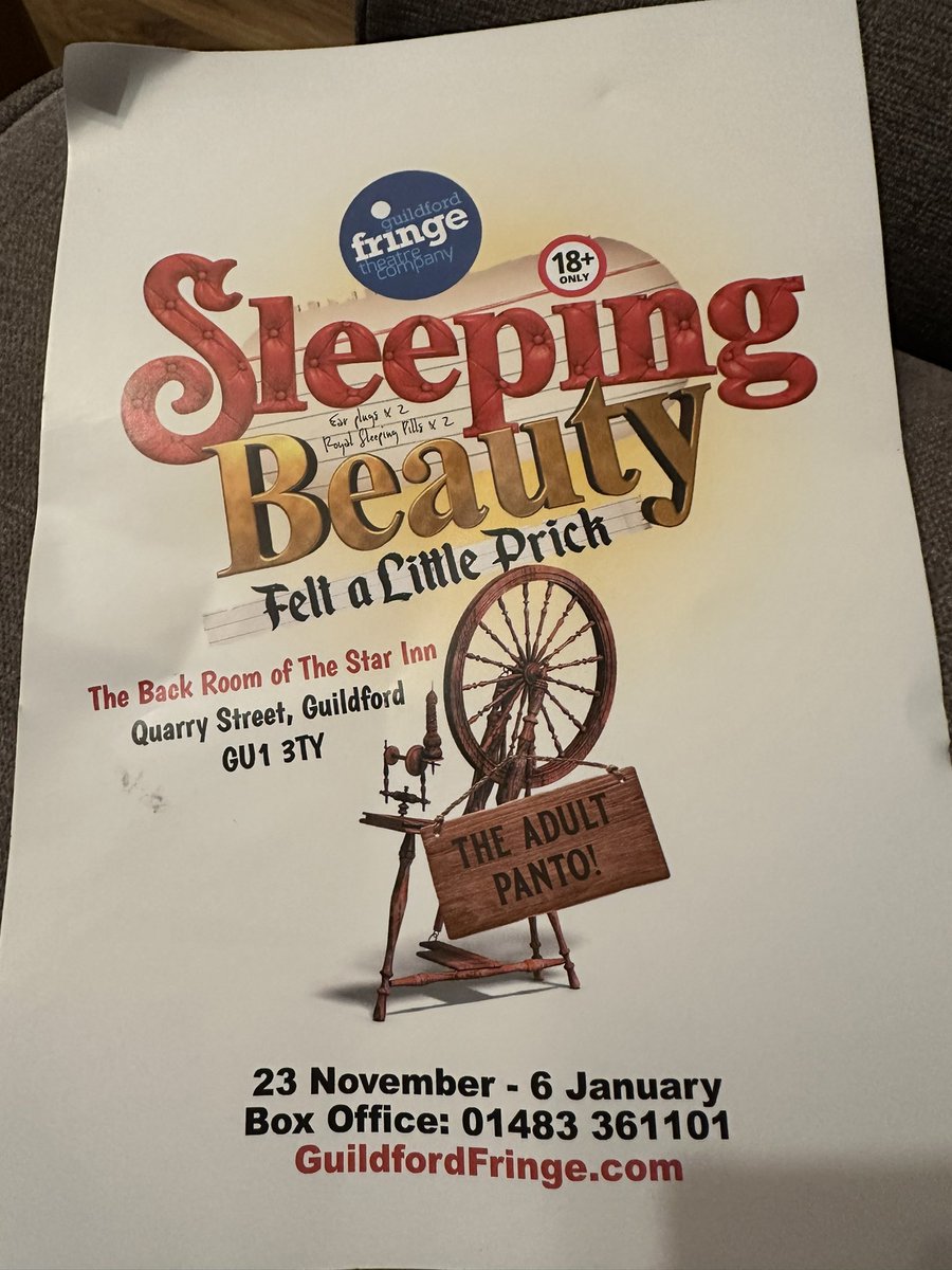 Need a laugh? Looking for Christmas party ideas? This is perfect! Great actors - superb singing - fabulous dancing - very very funny . guildfordfringe.com/events/sleepin…