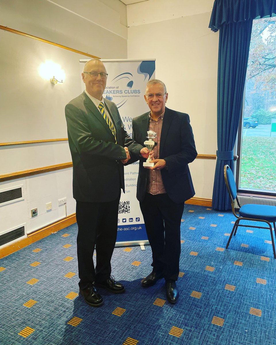 🏆 Hats off to Rob Parsons of Cardiff Speakers Club for securing first place in the Topics contest, and a round of applause to Julie Nicholls from Swindon Speakers Club for a stellar second place at the Southwest England &amp; Wales Novel &amp; Topics Regional Finals in Newport! 🎤🥈