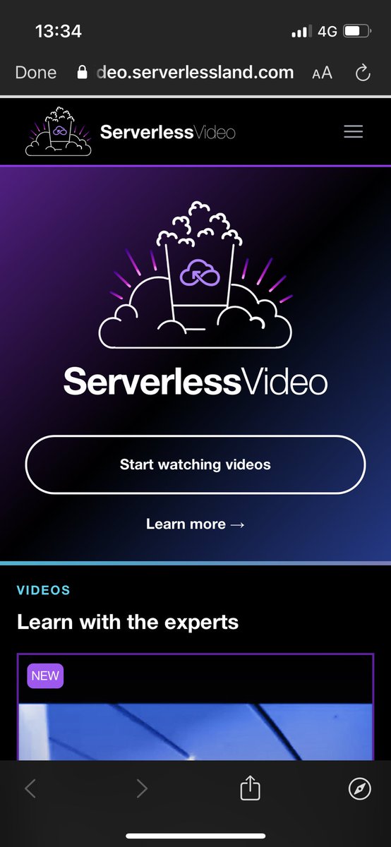 🚀 Introducing #ServerlessVideo! 
 Learn from the experts at #reinvent2023 and peak behind the scenes with a new #serverless live streaming video app featuring GenAi video post processing: 📹 s12d.com/video