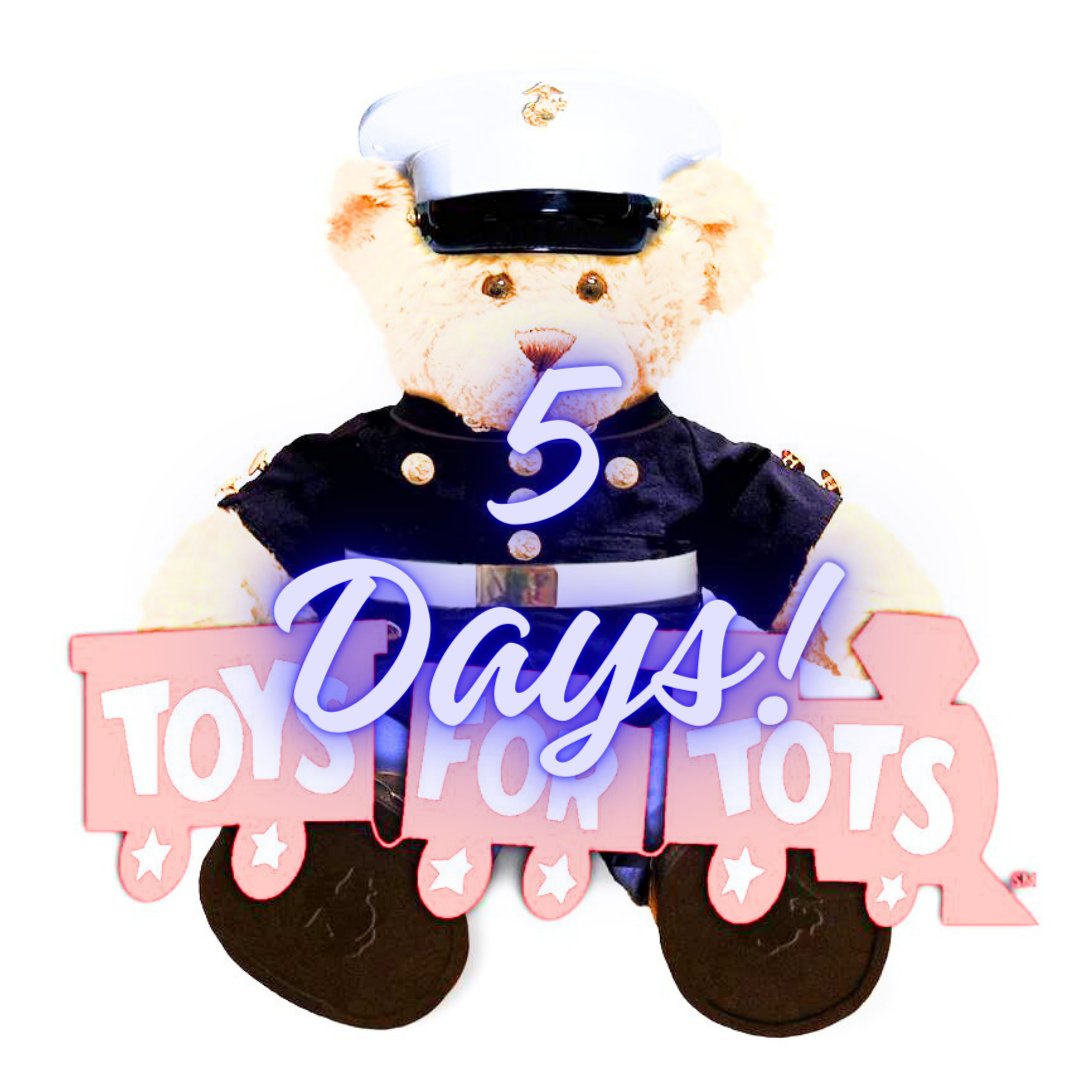 Only 5 days left. Get ready to join us on twitch/kick/yt for MANY days in a row for #toysfortots #charityfundraiser