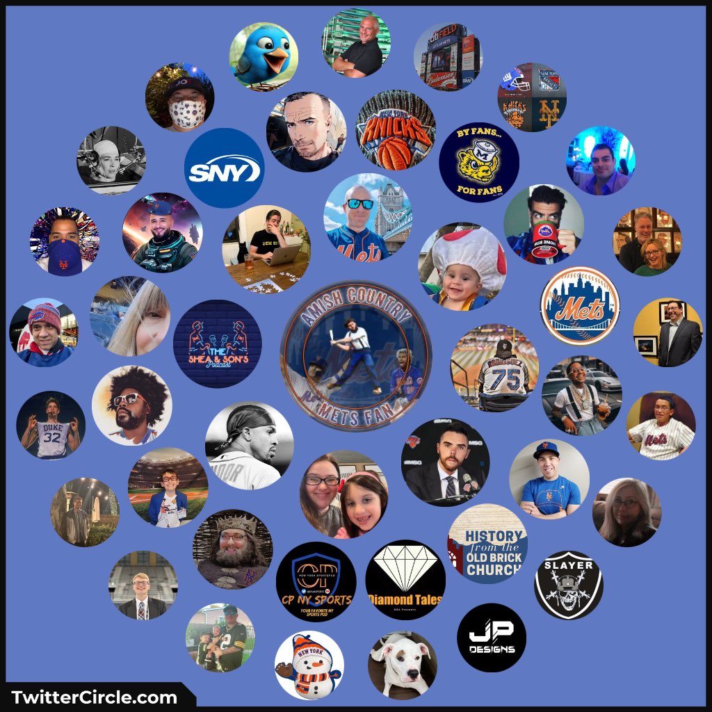 Alright seen this floating around quite a bit today so figured I’d join in, shoutout all the 🐐’s in the circle. 

#Twittercircle
#MetsX
#LGM