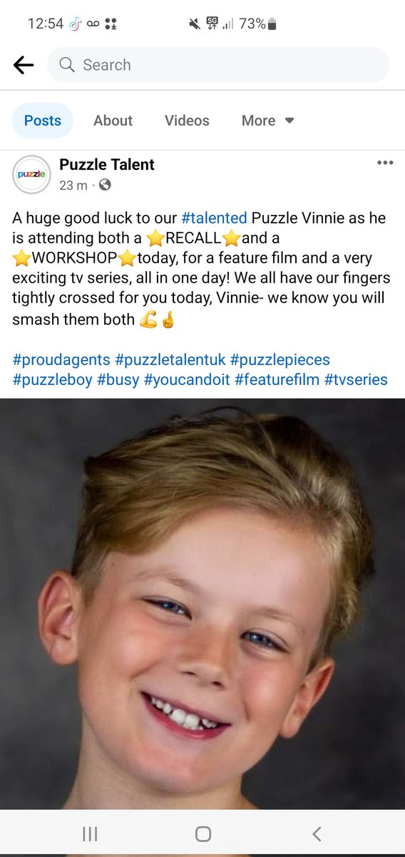 My little brother is on fire at the moment! Go Vinnie! 

#childtalent #naturaltalent #filmandtelevision @puzzletalent #inperson #recall #workshop #featurefilm #tvseries #castings