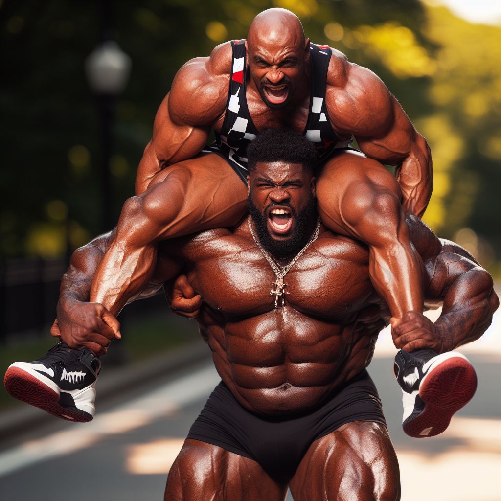 Rider57869287's tweet photo. #shoulderrides #gaymuscle #liftandcarry #shoulderriding #aimusclemen #aiart #musclebeast #DALLE3 #dalle3art https://t.co/gRSyOAqNnT