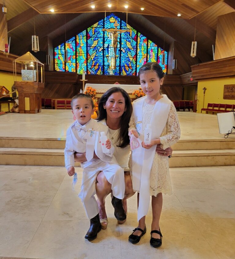 thelauradibella's tweet photo. Earned my #Godmom degree today after baptizing these little munchkins. 
Love them as if they were my own, thank you for the honor Esther and Adam!!
🫶🏻🥰
@sjccflorida 
#happybaptismday https://t.co/puSBv3CEpX