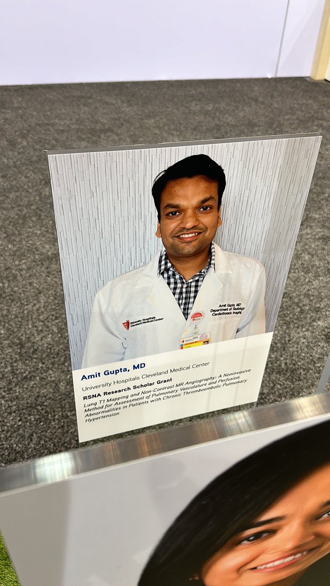 At #RSNA2023 so proud of @AmitGupta_83 recipient of RSNA research Scolar Award @UHRadiology @UH_RadiCLE @UH_RE_Institute