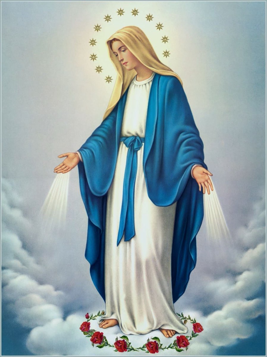 Santododia1's tweet photo. Nossa Senhora das Graças

27 de novembro

A Santa Medalha Milagrosa De Nossa Senhora Das Graças: O Sentido Mariológico E Teológico Nela Contido. 

1. A Imaculada Conceição de Maria e sua Assunção ao Céu em corpo e alma.

Maria aparece a Santa Catarina Labouré, com sinais claros de que era Imaculada e estava no Céu em corpo e alma.
Sua túnica e véu brancos, são sinais de sua pureza alvíssima.
Seu manto azul-celeste denota sua inigualável bem-aventurança acima de todos os Anjos e Santos juntos.
Suas vestes faziam um som de "fru-fru" (como a própria Santa testemunhou) quando Maria se mexia, sinal que Ela é um ser corpóreo, não apenas espiritual. Está no Céu, verdadeiramente, em corpo e alma.

2. Maria é a Vencedora do Inferno, bem como de todas suas artimanhas, armadilhas, heresias e planos para tentar destruir a Igreja e a salvação das almas:

Seus pés pisam e esmagam a cabeça da serpente infernal. A serpente é símbolo bíblico do demônio, inimigo de Deus. É imagem e sinal do mal e do pecado, que procuram e, muitas vezes, conseguem, devido ao livre arbítrio humano, deformarem e até destruírem as almas, feitas para serem imagens e semelhanças de Deus, suas filhas por adoção e herdeiras do Céu .
Maria é vencedora contra o demônio e todo o inferno. Ela, sozinha, por ser Imaculada e porque, durante toda a vida, batalhou contra a antiga serpente, com suas orações, jejuns e sacrifícios, venceu todo o inferno. Disso dão testemunho santos doutores da Igreja e santos devotíssimos de Maria, como: Santo Afonso Maria de Ligório, São Bernardo de Claraval, São Cirilo de Alexandria, São Boaventura ou São Luís Maria Grignion de Montfort.

Maria não precisava fazer jejuns ou sacrifícios para si, para sua "cura interior", pois, era Imaculada, mas, à semelhança do Cristo, seu Filho, quis sofrer por nós, seus filhos e filhas adotivos e entregues na Cruz por Jesus.

Assim, Ela tem sim poder, dado por Deus, de esmagar a cabeça (fonte dos pensamentos, dos planos e da vontade) da serpente diabólica, para tolher-lhe, o máximo que pode, suas maldades e planos malignos.  Mas, Ela também precisa de nós. Precisa de nosso assentimento, de nossa colaboração. Por isso que em quase todas as suas aparições nos faz a súplica: "rezem, rezem e rezem"; "façam penitências e ofereçam a Deus sacrifícios por seus pecados e pelos do mundo inteiro"...

3. Maria é nossa Intercessora perante o Mediador Universal, seu Filho, Deus-Homem verdadeiro.

A própria oração da medalha, que circunda a Virgem, denotam o caráter e missão intercessora de Maria.
Devemos ter profunda confiança no poder de súplica de Maria, pois, como provou em Caná da Galileia, tudo pode alcançar de seu Filho Jesus.
Maria está de pé sobre um globo, sinal de que, como criatura perfeitíssima e cheia de Graça, está acima tudo que foi criado, abaixo, somente, da Humanidade Santíssima da Pessoa Divina de Jesus.
Os raios multicores e belíssimos que emanavam dos vários an��is que a Virgem trazia nas mãos, raios se espargiam sobre o globo, são sinais das graças, muitas graças, que Ela pode e quer nos alcançar de seu Filho, Ela, por meio da qual nos veio a própria Graça, Jesus Cristo.

4. Maria, como Mãe de Deus, é sua principal cooperadora na Redenção humana.

No verso da medalha, contemplamos de imediato um "M" encimado por uma cruz. O "M" simboliza Maria e a Cruz, seu Filho Jesus. Notem que o "M" e a cruz estão "entrelaçados", isto é, unidos. A Cruz (Jesus Cristo) é, obviamente, superior à Virgem Maria, mas, Ela, por ser sua Mãe é perfeitamente consanguínea a Ele, em sua natureza humana, pois, Jesus recebeu completamente, todo o seu "material genético, com uma única diferença: Jesus é masculino, portanto, podemos dizer, um "clone" masculino de Maria. Assim, pela através de suas naturezas humanas, Mãe e Filho foram e são plenamente unidos, uma "só carne", com união, inclusive, por meio de um laço fortíssimo de puro Amor entre suas duas Santíssimas Almas.

Também a medalha traz os Sagrados Corações de Jesus e de Maria lado a lado. Claro que o Coração de Jesus é muitíssimo superior em honra e glória ao Coração de Maria, porém, convém que a Mãe do Rei esteja ao lado de seu amado Filho, pois, como dissemos acima, um amor incomensurável os une eternamente no Céu.

5. Maria é a Mãe e Rainha da Igreja, Corpo Mistico de Cristo.

As doze estrelas que circundam o verso da medalha são de grande simbolismo, tanto devocional quanto bíblico. Devocionalmente, poderíamos atribuir-lhe o significado de serem suas principais virtudes:

1. Amor (a Deus e ao próximo) imensurável.
2. Profunda humildade.
3. Desapego total de si mesma.
4. Espírito de pobreza.
5. Pureza imaculada, sem o menor traço de defeito ou corrupção.
6. Modéstia angelical, tanto interiormente, quanto exteriormente.
6. Paz interior inabalável.
7. Fortaleza invencível, mesmo nas mais intensas provações e sofrimentos.
8. Sabedoria e Prudência em tudo que fez e faz.
9. Temperança em todos os seus atos e gestos.
10.  Profunda confiança e abandono à vontade de Deus.
11.  Obediência completa e "cega" à vontade de Deus em sua vida.
12. Contínuo espírito de serviço a Deus e ao seu Reino.

Mas, a Sagrada Escritura, em Apocalipse no capítulo 12, versículo 1, também cita a coroa da Mulher vestida de sol: "Apareceu em seguida um grande sinal no céu: uma Mulher revestida do sol, a lua debaixo dos seus pés e na cabeça uma coroa de doze estrelas".

Maria, certamente, é essa Mulher, mostrada a São João Evangelista, coroada de estrelas.
O número 12 é bem significativo das Sagradas Escrituras: 12 são as tribos de Israel. Também são 12 os Apóstolos, colunas da Igreja.
Maria é, portanto, por ser a Mãe de Jesus, a principal Filha de Israel (povo de Deus eleito) e a principal Filha da Igreja (novo povo de Deus, redimido por Cristo na Cruz), sua Mãe (porque a Igreja é o Corpo Místico de Cristo) e sua Rainha e Senhora. Portanto, as doze estrelas, biblicamente falando, apontam para Maria como aquela que, por ter sido a mais perfeita, santa e fiel de todas as criaturas, se torna, pelos laços que A unem a Cristo (já descritos acima), centro do Antigo Testamento e, também, por continuidade, centro do Novo Testamento. 

Espero e rogo a Deus que tudo isso que for escrito ajude a quem ler a olhar para a Medalha Milagrosa de Nossa Senhora das Graças com um novo olhar. Não como um mero "amuleto" ou "talism��", coisa que em absoluto ela é, mas, como um símbolo mariano riquíssimo e significativo, um verdadeiro "livro" de pura doutrina católica e mariológica. 

Colaboração: Giovani Carvalho Mendes, ocds.
(Ir. Giovani Maria da Encarnação, ocds)
https://t.co/VUAdxxnASx