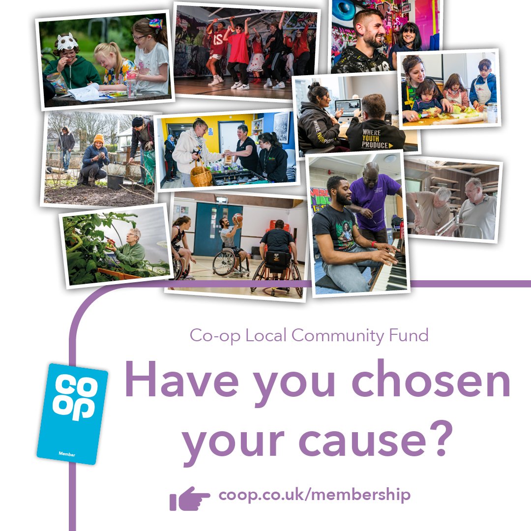 corinnewatson47's tweet photo. Have you chosen your new @coopuk Local Cause? 💙
Be sure to select which Local Cause you would like to support in the Co-op App.
Find out more about why choosing a cause makes a difference here ➡️ https://t.co/ZaxH71JlDf https://t.co/CookgkVDUC