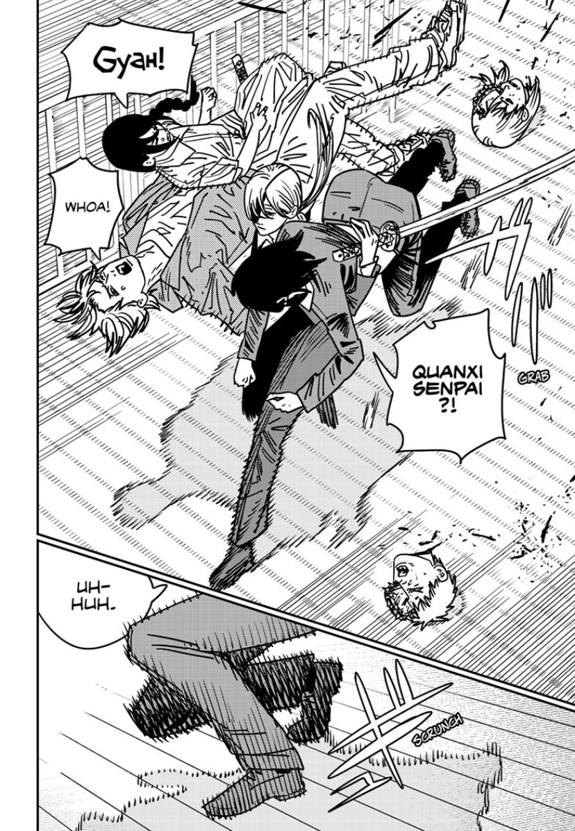 MajinRyss's tweet photo. Leave it to queer women to clutch #chainsawman147 https://t.co/20gd7TjS22