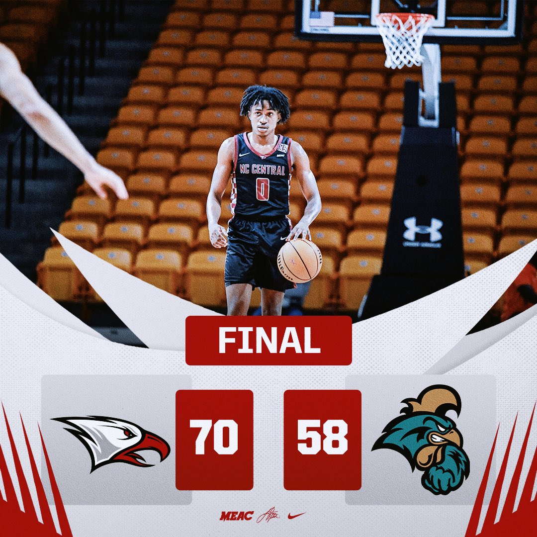NCCU Men's Basketball (@nccu_mbb) on Twitter photo <a href="/poboigh2/">kingp_5</a> and <a href="/jadarius1__/">JaโDarius Harris</a> lead all scorers with 21 points each and <a href="/_fredcleveland2/">Fredโ๐ฝ</a> added 18 as the Eagles get the win 70-58!
#DB52 #EarnedNotGiven #WeAreNCCU ๐ฆ
๐ <a href="/poboigh2/">kingp_5</a> and <a href="/jadarius1__/">JaโDarius Harris</a> lead all scorers with 21 points each and <a href="/_fredcleveland2/">Fredโ๐ฝ</a> added 18 as the Eagles get the win 70-58!
#DB52 #EarnedNotGiven #WeAreNCCU ๐ฆ
๐