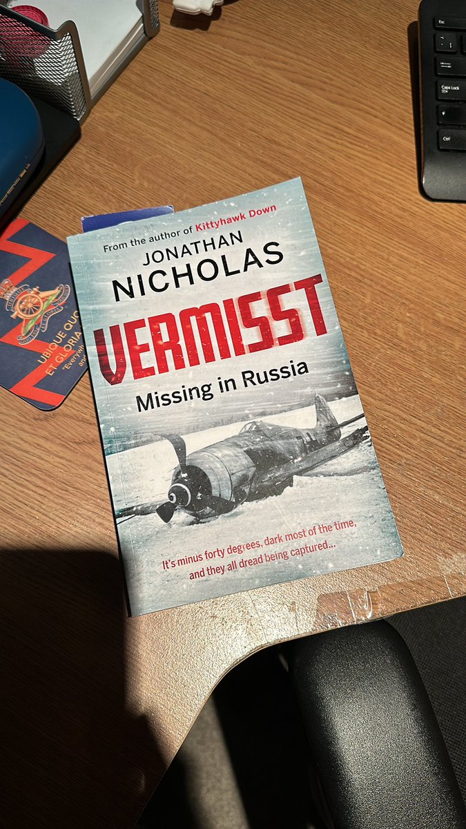 dannydenfisch's tweet photo. Finally started #vermisst last night @JonathanNichol4 and it’s definitely shaping up to be a great successor to #kittyhawkdown #fiction #writing #novel #pageturner https://t.co/Hrurq5S8vO