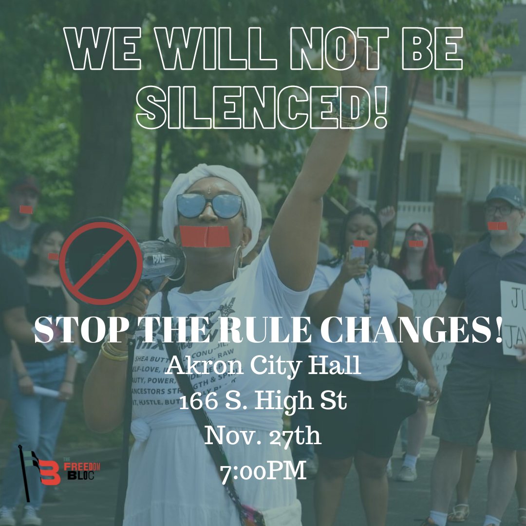 The @AkronCouncil doesn’t like what the public has to say. They want us to be quiet! Let’s tell them that we won’t be silenced! Join us tomorrow at 7:00PM at City Hall. Sign up to speak here: tinyurl.com/accpubcom Read more here: beaconjournal.com/story/news/loc…