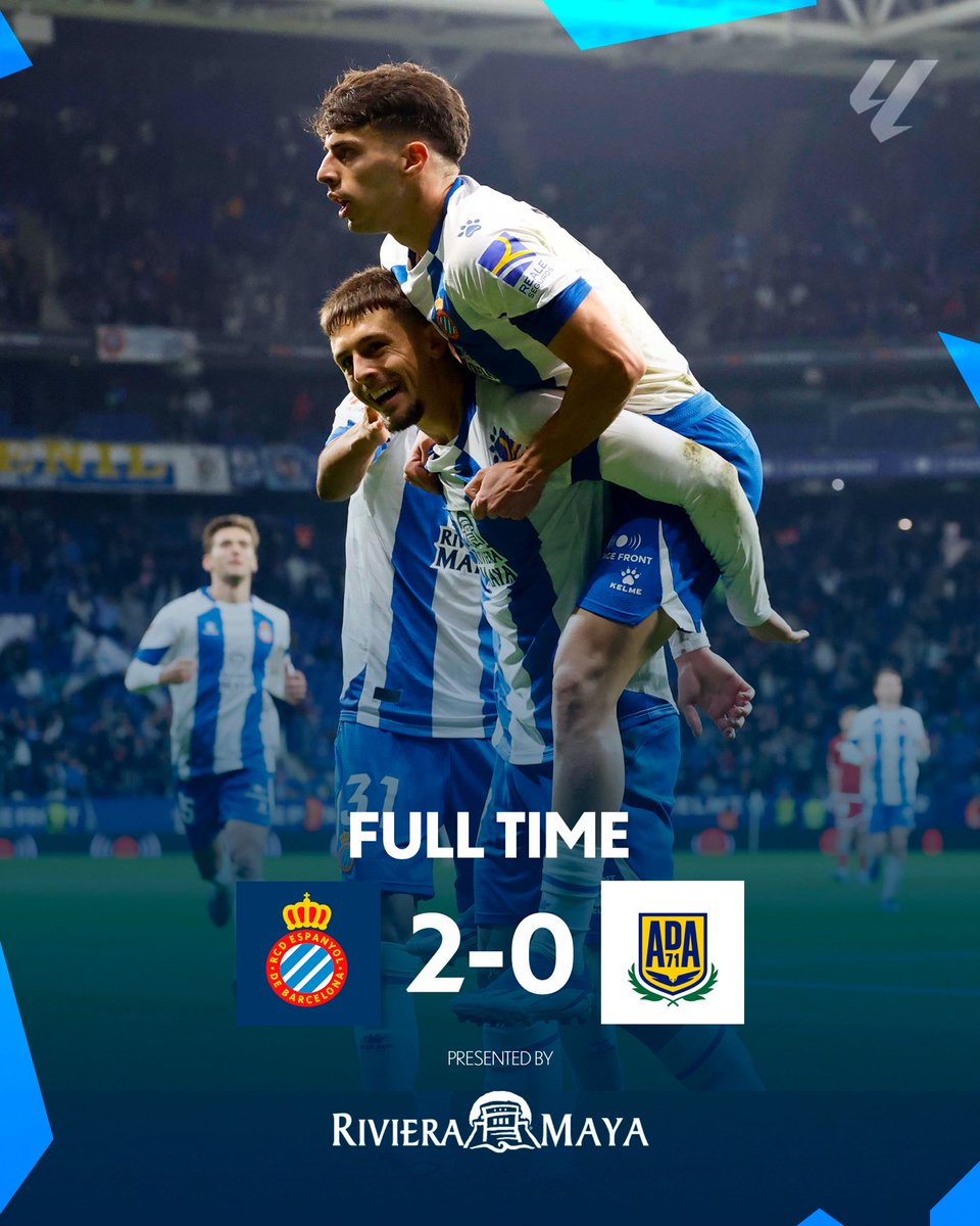 RCDEspanyol's tweet photo. ⏹️ FINAAAAAAAAAAAL!
🪖 Segona victòria consecutiva i a casa nostra.
🫶🏻 Gràcies, afició!
#EspanyolAlcorcón #RCDE https://t.co/tCeBt6EvEc