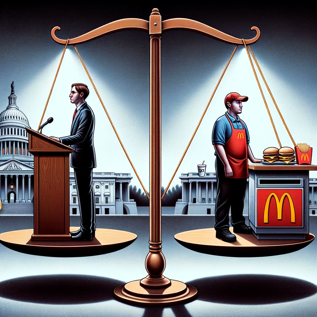 therapy_jacks's tweet image. Ironic reality: A felon might find it easier to run for public office than to get hired for flipping burgers. A striking contrast in trust and second chances. #JusticeParadox #SocietalReflections