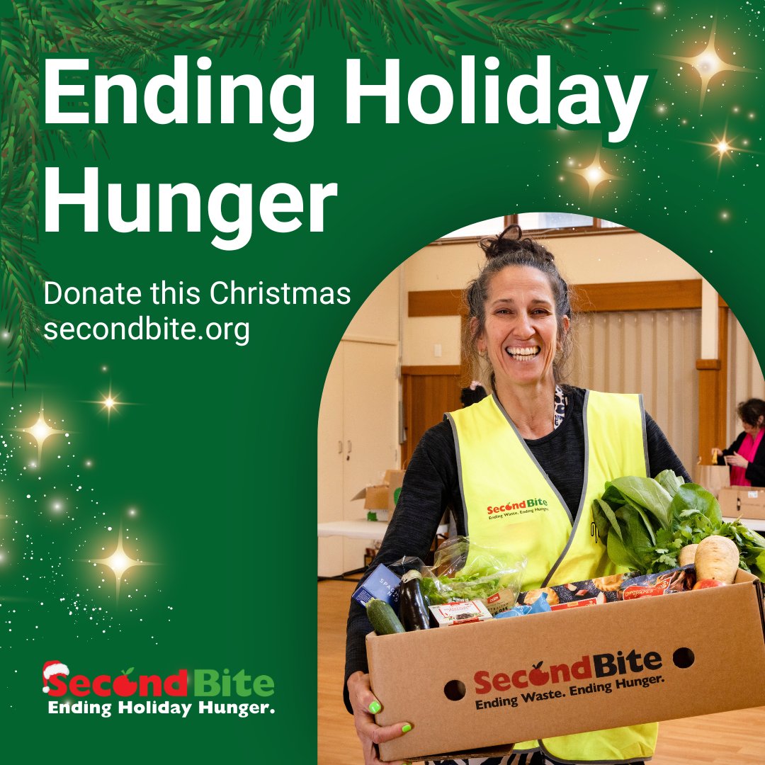 This Christmas, the demand for food assistance is skyrocketing, with millions of Australians struggling to put food on the table. Shockingly, 1 in 3 households is currently facing food insecurity. Please help us feed those doing it tough at secondbite.org/christmas ❤️ #SecondBite