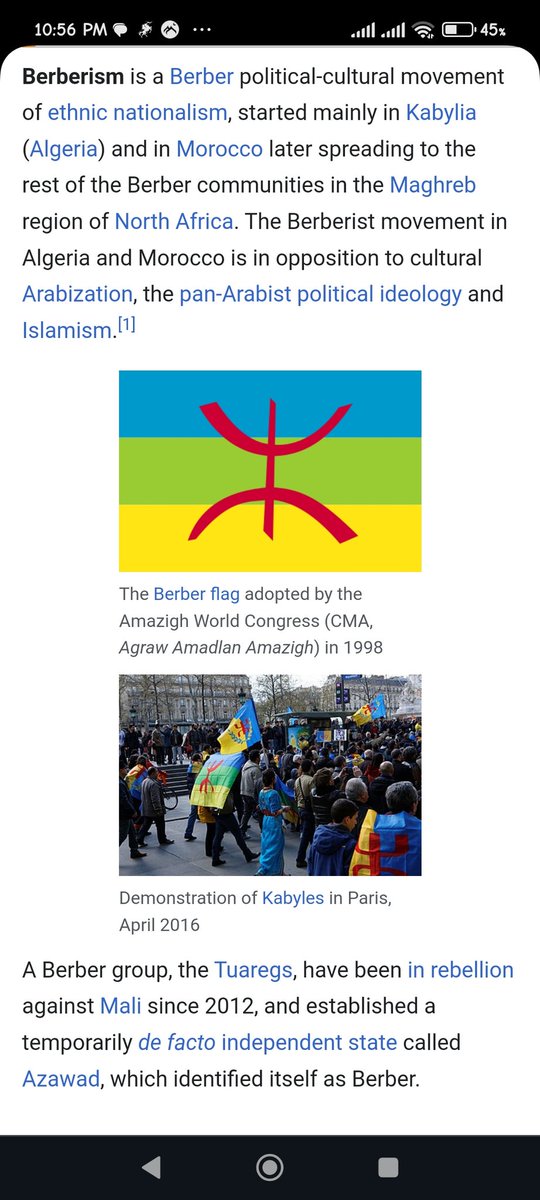 mannibalecter's tweet photo. @bcataan18 @realAndresP @IMeyBossman123 @Cobratate Yeah obviously the arabs weren't in war with the Berbers till this day . And obviously the Berbers didnt side with the french and the Christians against us . https://t.co/xGmze8XnpV