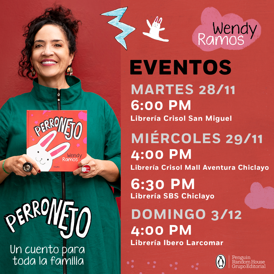 penguinlibrospe's tweet photo. Se viene una semana a pura firmas con Wendy Ramos.
Tendremos visitas a librerías en Lima y Chiclayo🖊️

Separa tu fecha.
Nos vemos💫 https://t.co/TzIBbyhmzl