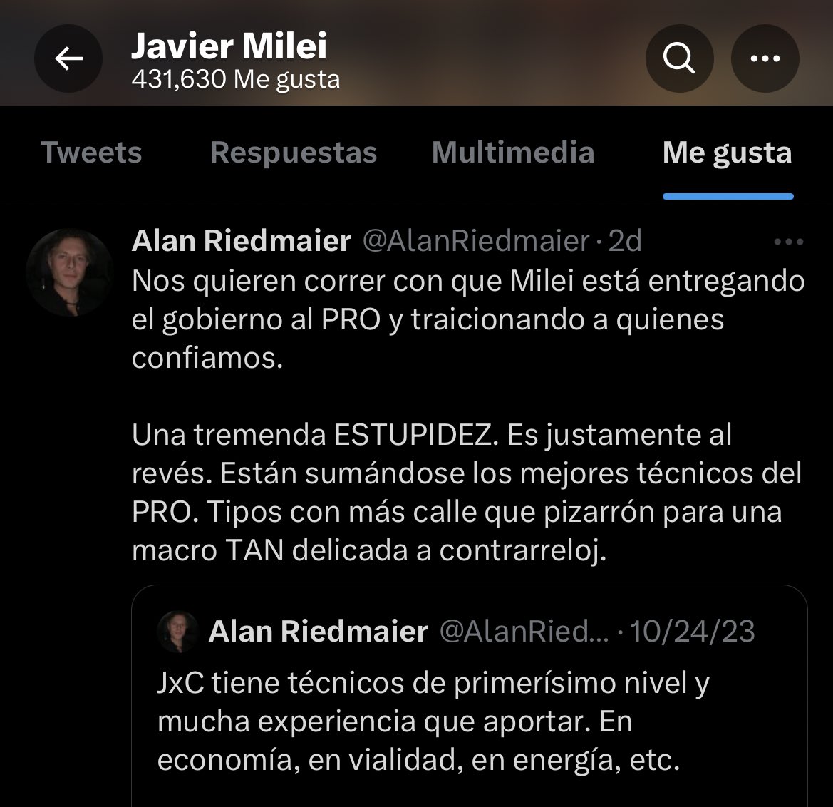 Esto que likeo el presidente electo. Nada más ni nada menos.