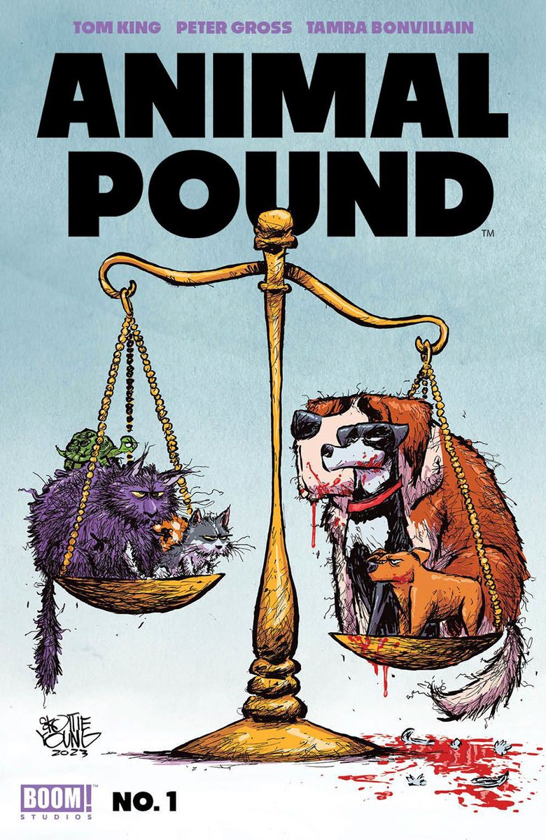 MidtownComics's tweet photo. The enduring Orwellian allegory for the 21st Century!
🕐 𝗣𝗿𝗲-𝗼𝗿𝗱𝗲𝗿 by MON NOV 27 @ 5 PM, 𝘀𝗮𝘃𝗲 𝟮𝟬%!
📱SNAG Animal Pound #1
👉https://t.co/FW4M9jlxEI
✏️@TomKingTK
🎨 #PeterGross
✨@SkottieYoung #CoverArt
#BoomStudios #BoomComics #AnimalFarm #IndieComics https://t.co/usSdZupHsc