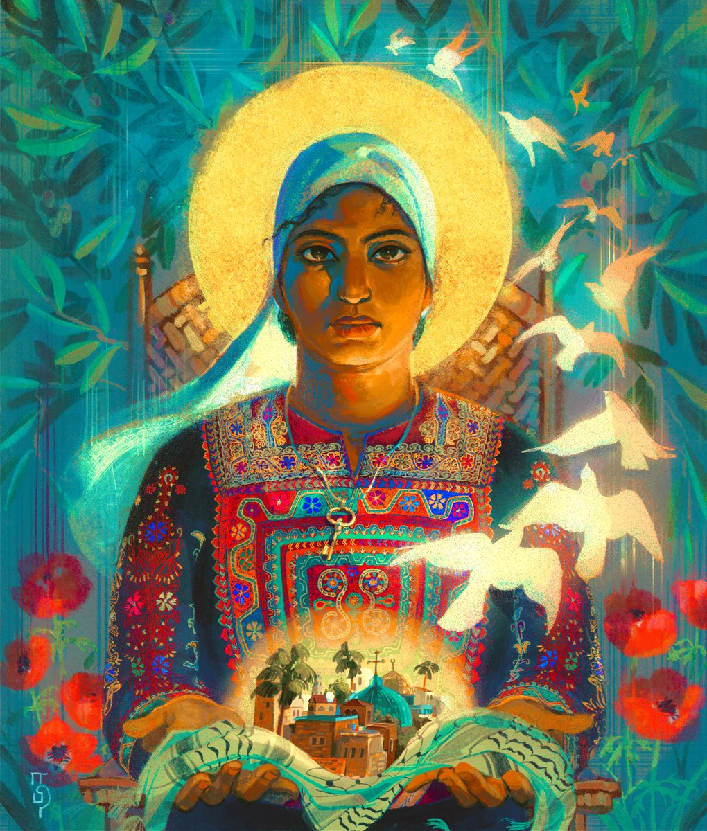 nabihaiderali's tweet photo. "Our Lady of Palestine" https://t.co/DA29rzZ78c