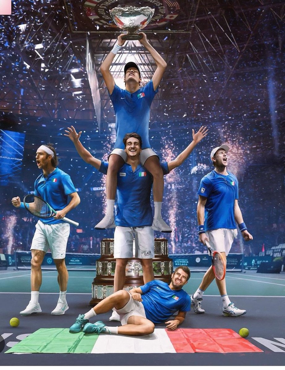 fab75d's tweet image. #Italia  #campionidelmondo #DavisCup