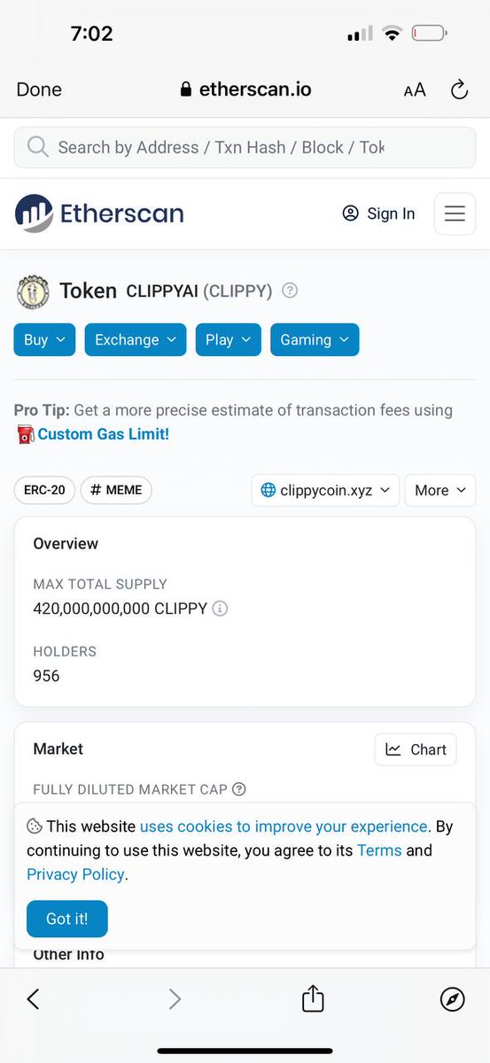 Clippy_Coin's tweet photo. Ethereum Scan got updated with $Clippy information. We are continuously building and revamping ourselves to a New All Time High. #CLIPPYAI about to go parabolic soon. 

https://t.co/kj8334wkHI https://t.co/XYDpjraAfT