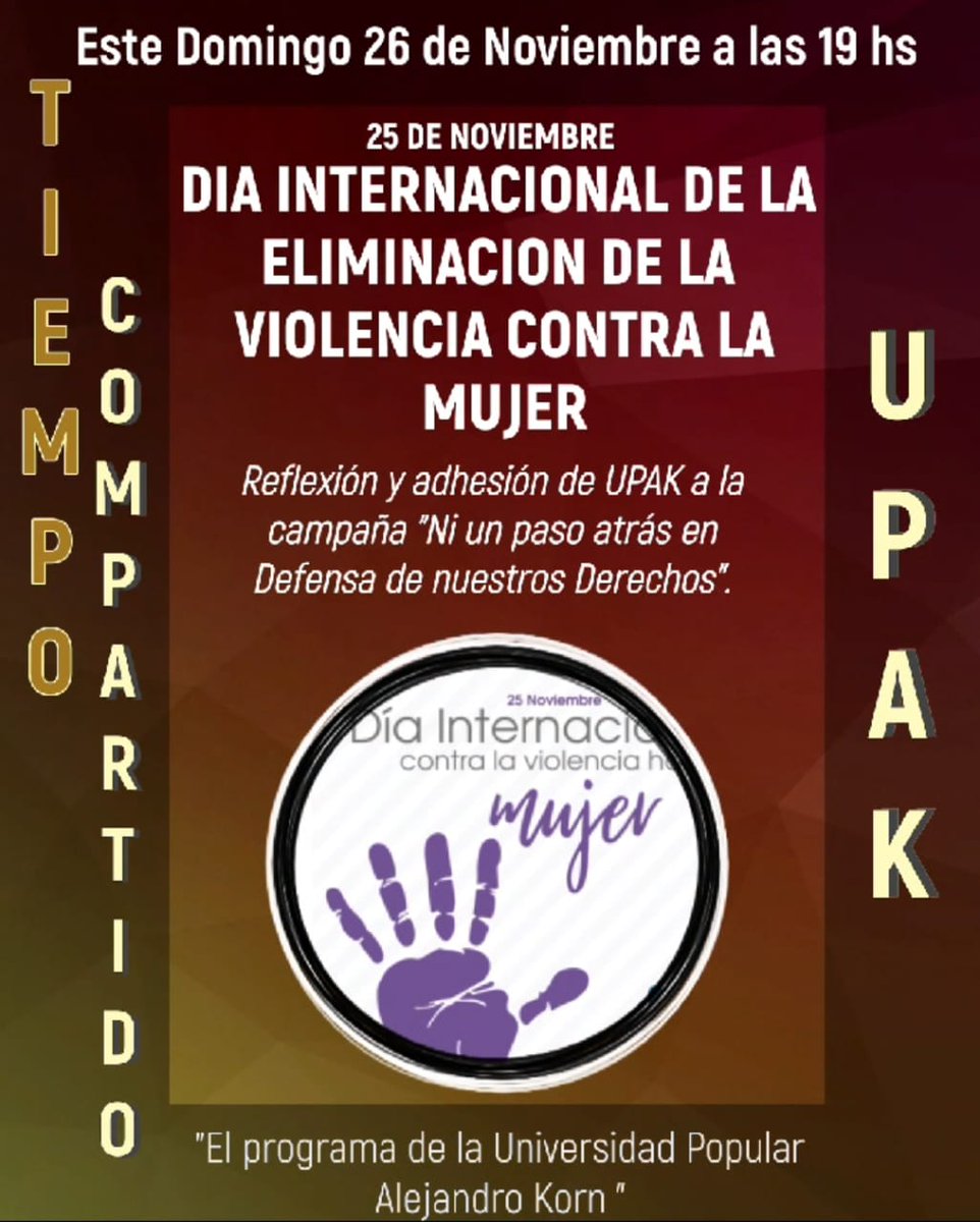 UpakTiempoComp's tweet photo. #25N https://t.co/9FU0OwnIFq