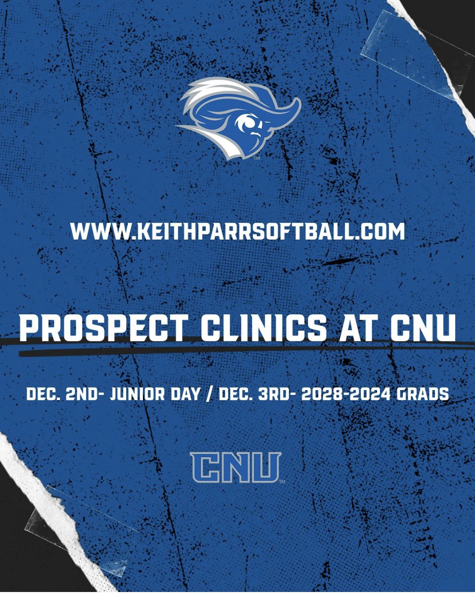 Coming up this weekend and both are almost full! Join us for some softball fun at CNU! Registration at keithparrsoftball.com